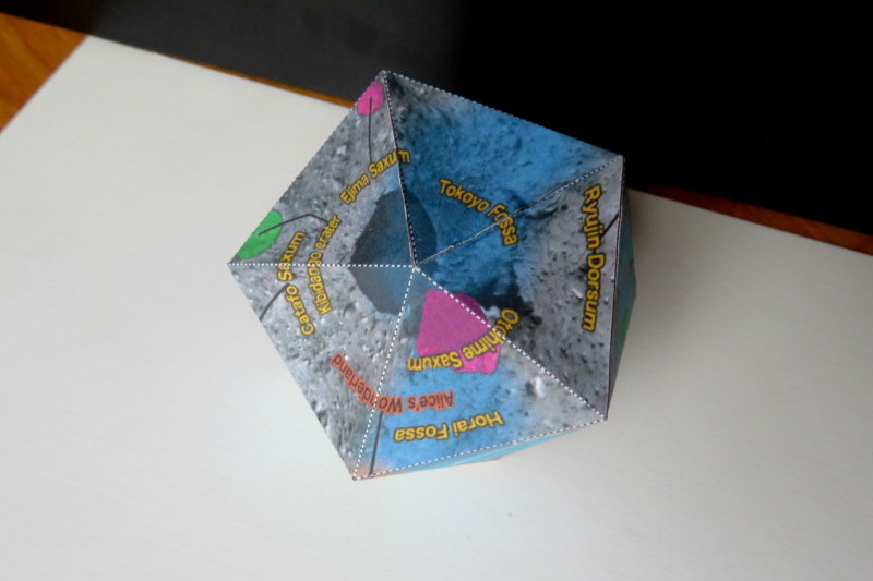 Papercraft asteroid Ryugu photo 3