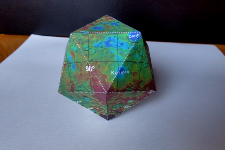 Papercraft dwarf planet Ceres photo 3