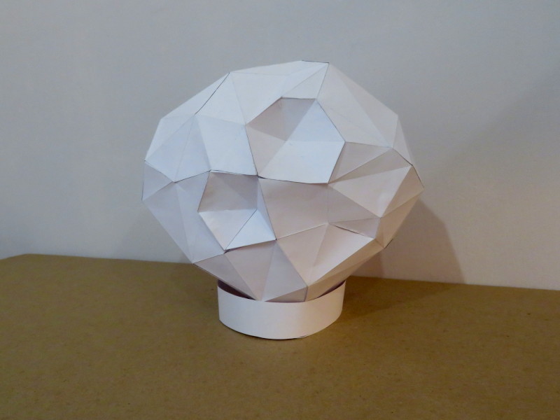 Papercraft asteroid Psyche photo 2