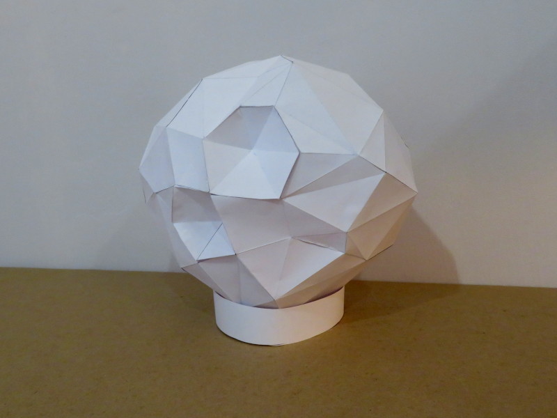 Papercraft asteroid Psyche photo 3